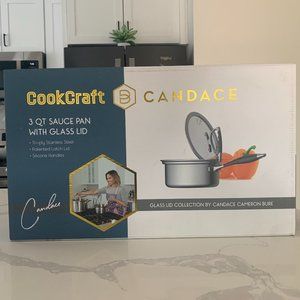 Tri-Ply Bonded Stainless Steel Aluminum saute pan 3 QT Cookcraft by CanDace